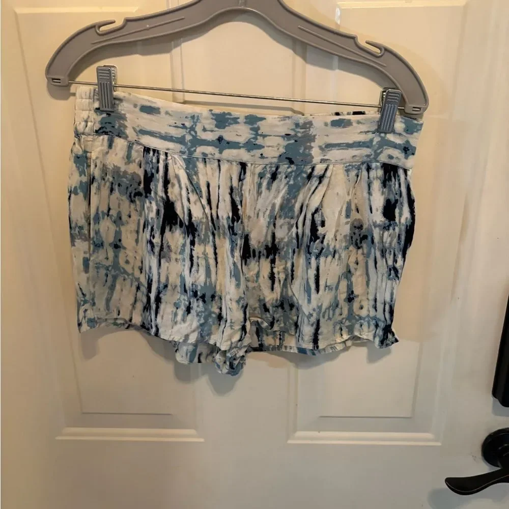 Urban Outfitters ecote Tie-Dye Shorts - Blue and Cream size S